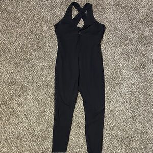 Women's Black Built-in-Bra Jumpsuit